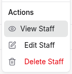 Admin actions