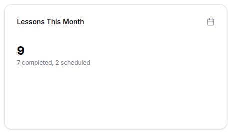 Teacher dashboard page