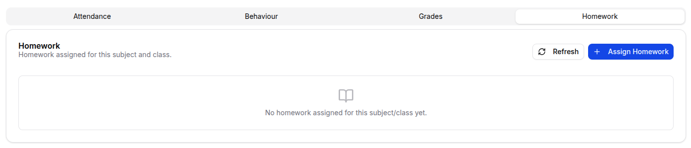 Teacher lesson homework